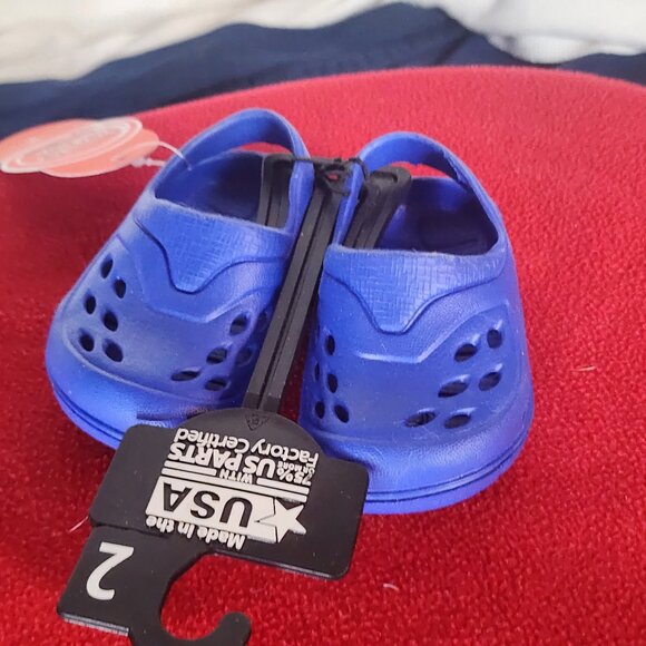 Wonder Nation Royal Blue Made in the USA Clog w/Non Marking Sole Infant Size 2 - Picture 1 of 16